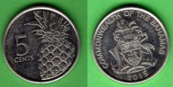 (1BH04) Bahamy 5 centów, 2015 KM#221