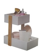 ORGANIZER Z RĄCZKĄ NA KOSMETYKI AKCESORIA MINI KOMODA SMUKEE