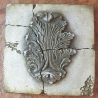 Dekoracja gipsowa na ścianę ścienna antyczna liść