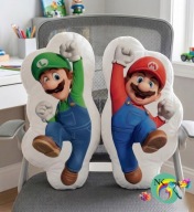 Poduszka kształtka przytulanka 2szt Mario i Luigi 30cm