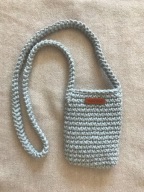 MAMAJASTUDIO Mała torebka na ramię, etui na telefon,szary