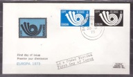 Irlandia CEPT Europa koperta FDC 1973 rzadsza