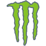 Naklejka z Logo MONSTER Pazur XXL 47x66 cm Bez Tła 18 Kolorów Nalepka Znak