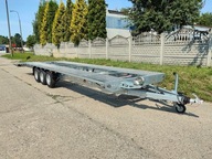 Przyczepa typu laweta 8,5 m z wciągarką i aluminiowymi najazdami 2,5 m