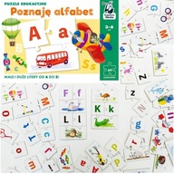 PUZZLE EDUKACYJNE POZNAJE ALFABET KAPITAN NAUKA 3-6 LAT PREZENT DLA DZIECI
