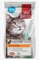 Dein Bestes Sucha karma o smaku kurczaka dla kota Senior 750 g