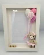 Personalizowana Ramka MIŚ balony BABY SHOWER