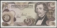 Austria 20 schilling 1967 - Carl Ritter Ghega - P-T