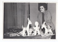 GUMOWE DMUCHANE ZABAWKI PRL LATA 60TE OSIOŁ LALKA