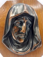 Matka Boża ŚLICZNA tablica drewno metal omodlona