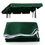 DASZEK NA HUŚTAWKĘ OGRODOWĄ OSŁONA DASZKU POKRYCIE 163X110 CM ZIELONY