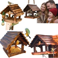 KARMNIK DLA PTAKÓW PREMIUM DUŻY XXL BUDKA OZDOBNA WJSZĄCY DREWNIANY POLSKI