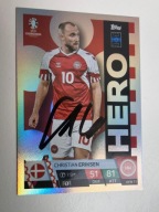 Karta panini autograf Dania Christian Eriksen Euro 2024 Hero