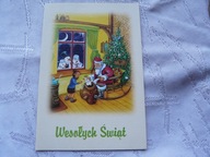 KARNET WESOŁYCH ŚWIĄT AMUN RACIBÓRZ MALOWANY USTAMI