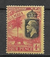 Gambia x C03 fauna sloń MH VF SG132 30funtów rzadki