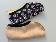 Ciepłe elastyczne kapcie/wkładka na misiu na rozmiar 32