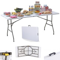 Stół ogrodowy grillowy 180x74x73,5 cm składany cateringowy