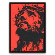 Plakat z ramą 30x40cm Ból i Piękno Jezus religijny | Pomysł na Prezent