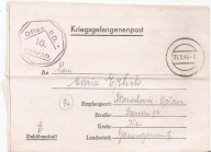 OFLAG II D -GROSS-BORN -list jeniecki -STARACHOWICE -ORŁOWO-obieg 1944 rok