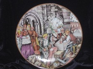 Dekoracyjny talerz kolekcjonerski, patera, limitowany obraz porcelanowy