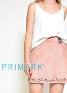 Primark różowa mini spódniczka L 40 trapezowa zamszowa