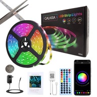 TAŚMA LED RGB 10m Ledy 5050 Listwa 230v 12v KOLOROWA NA PILOTA + APLIKACJA
