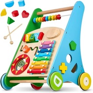 Balinco Chodzik Drewniany 3w1 Ksylofon Sorter Kształty Liczby