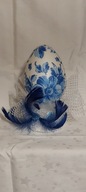 Pisanka jajko 15cm zdobiona ręcznie decoupage DJ22