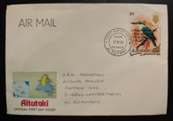 !! PTAKI - AITUTAKI 1991 - KOPERTA FDC - STAN BDB !!