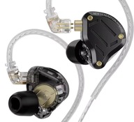 Słuchawki przewodowe dokanałowe KZ ZS10 PRO 2 czarne