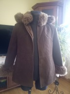 Kożuch damski - nowy - naturalny - M