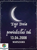 Personalizowany Plakat A2 + Antyrama Gratis FAZA KSIĘŻYCA