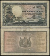 BNG - AFRYKA POŁUDNIOWA 1 Funt 1936 A/54 # P84c # SOUTH AFRICA # RPA # VF-