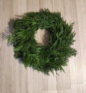 WIANEK 38cm, WIENIEC ADWENTOWY, ŚWIĄTECZNY, ŻYWY 100% NATURALNY TUJA