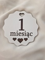 Tabliczki do zdjęć 12 miesięcy pamiątkowe zdjęcia CIĄŻA DZIECKO