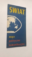 SWIAT - Mapa polityczno-komunikacyjna (1972)
