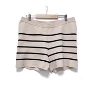 Spodenki Szorty Dzianinowe Wiskoza Ecru Czarne Primark |R. L