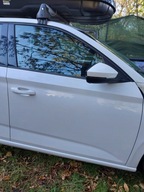 SKODA SCALA DRZWI prawe prawy przód IDEALNE KOMPLETNE LF9E BIAŁE