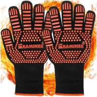 RĘKAWICE DO GRILLA KUCHENNE OGNIOODPORNE PIEKARNIKA OGNISKA ŻAROODPORNE