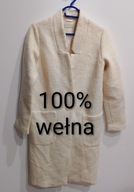 Płaszcz kremowy Tatuum wełna S