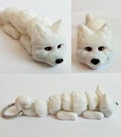 Brelok Pies Samojed Samoyed piesek brelok do kluczy Żówiarnia 3D