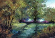 Akwarela "Stary świat" O.Juryta