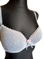 Piękny gładki biustonosz stanik delikatny push-up r. 75B