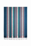 Duża chusta szal z frędzlami orientalny wzór turkus zieleń czerwień premium