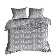 pościel bawełna lux 160x200 + 2x70x80 guzik B 241 Gwiazdki szare