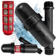 FILTR ANTYPIASKOWY SIATKOWY 1" DO SYSTEMU NAWADNIANIA POMPY HYDROFORU WODY