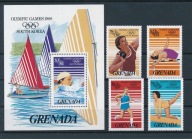 **88 Grenada 1538-1541 + Bl.171 = 10E - IGRZYSKA OLIMPIJSKIE SEUL 1988