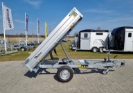 Debon PW0 1300 kg EKO przyczepa wywrotka 244x155 cm kiper 1 stronny pompa