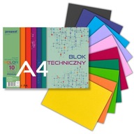 Blok Techniczny kolorowy A4 250g