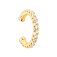 Nausznica srebrna pozłacana z cyrkoniami SADVA